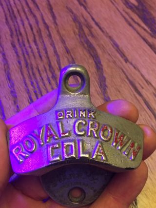 Authentic Vintage Royal Crown Cola Cast Iron Bottle Opener - Starr X Crown Co.