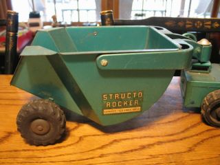 Vintage Pressed Steel Structo Bulldozer Rocker Rock Hauler Earth Mover Dump 6