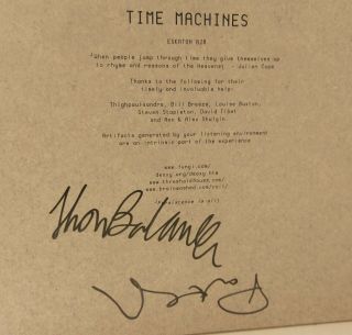 Coil – Time Machines Signed 2 X Lp 55 Copies Clear Vinyl John Balance