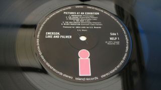 Emerson,  Lake & Palmer Pictures At An Exhibition Uk 1st Black Label Minus