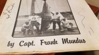 THE SHARK ALBUM (1980) Signed by CAPTAIN FRANK MUNDUS - Monster Fishing SHARKS 7