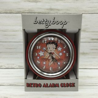 2004 Kfs Betty Boop Retro Red Table Alarm Clock