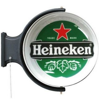 Heineken Red Star Rotating Pub Light