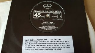 Kate Bush Rocket Man Uk Mercury Tribodj 2 1990 1 - Sided Promo Ex,