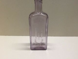 Antique Light Amethyst Dr.  Kilmer ' s Swamp Root Cure Bottle. 5