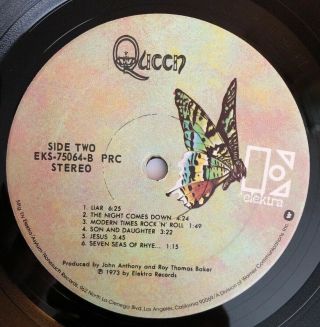 Queen - Self Titled - First Album EKS - 75064 VG,  Ultrasonic 5