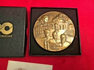 Vintage 1986 Coca Cola Centennial 100 Year Medallion w Box and Instructions COKE 3