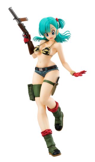 Dragon Ball Z Bulma Anime Figurine Action Figure Model Sexy Army Version Toy