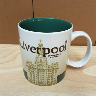 Starbucks Coffee Mug 16 Oz Liverpool Series 2016 England Discontinued