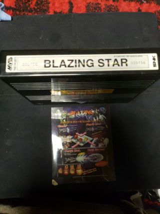 Blazing Star Mvs Neo Geo Authentic (with Authentic Marquee)