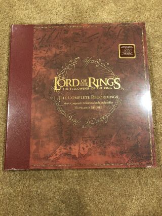 Lord Of The Rings: Fellowship Of The Ring Red Vinyl Box Set Shore Lotr
