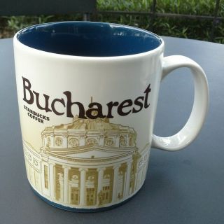 Starbucks City Mug 16 Oz Bucharest Series 2016 Romania Discontinued