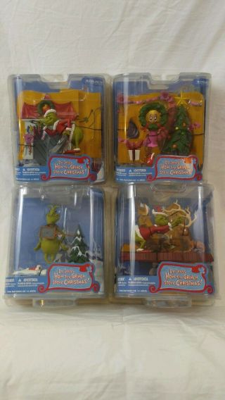 Dr.  Seuss How The Grinch Stole Christmas Figurine Set.  Mcfarlane Toys