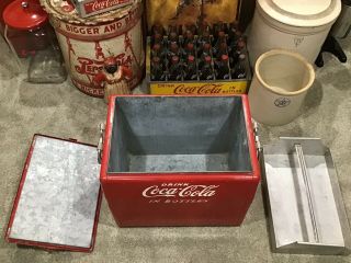 Antique Coca Cola Cavalier Bottle Chest Cooler Bottle Opener Box (w/orig box) 12