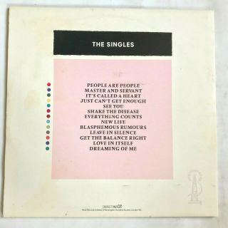 DEPECHE MODE - The Singles 81 - 85 / 1985 Vinyl LP Comp MUTEL1 3