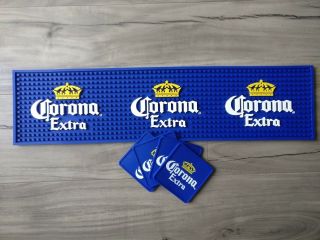Corona Extra Pvc Rubber Bar Mat And Coaster Set Runner Barmat Pickup Available