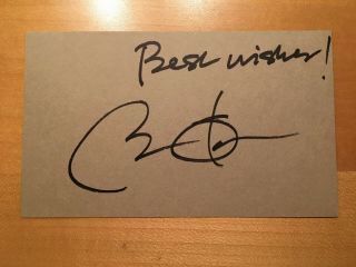 President Barack Obama signed 3x5 cut card w/ added notation and JSA LOA 2