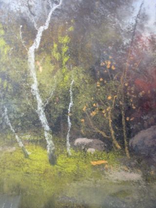 antique 1800 ' s RUDOLF MULLER - GERHARDT pastel landscape drawing painting 8