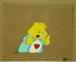 Care Bears Orig Hand Painted Production Animation Cel & Background w/ (24 - 51) 2