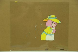 Care Bears Orig Hand Painted Production Animation Cel & Background w/ (24 - 51) 3