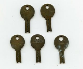 5 - Antique Mills Slot Machine Back Door Keys