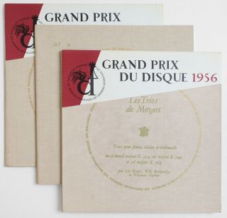 Df 81,  82 & 83 Lili Kraus & Boskovsky Mozart Trios French Discophiles Fd 3 Lp
