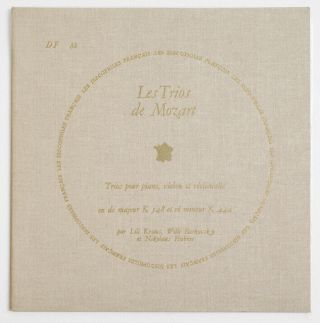 DF 81,  82 & 83 LILI KRAUS & BOSKOVSKY Mozart trios french discophiles FD 3 LP 5