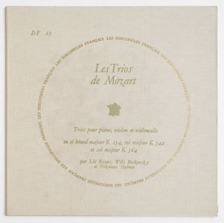DF 81,  82 & 83 LILI KRAUS & BOSKOVSKY Mozart trios french discophiles FD 3 LP 7