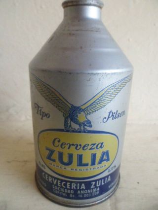 Cerveza Zulia Venezuela Cone Top Crowntainer Can