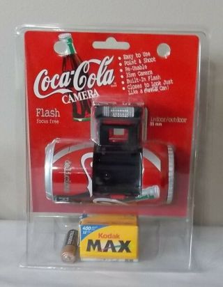 Vintage Coca Cola 35mm Camera Reusable Camera With Film Inside Package