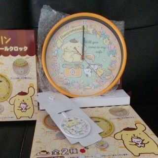 Pom Pom Purin Swing Clock Flower Style Sega Prize