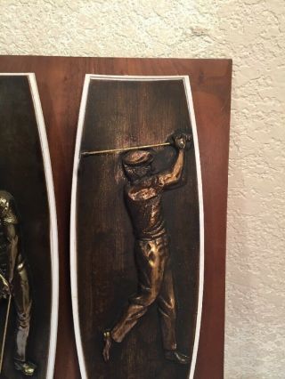 Very Rare 1964 Olympia Light Wooden Beer Sign At The 19th Hole Golf 5