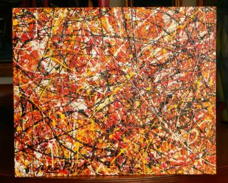 Jackson Pollock Abstract Signed Era Rothko Kooning Kline Hofmann Krasner Miro