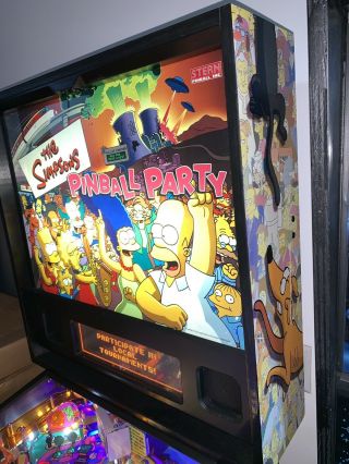 Simpsons Pinball Party Pinball Machine By Stern Coin Op LEDs 3