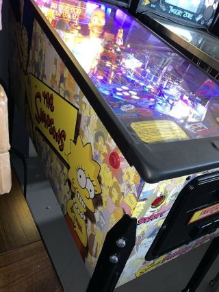 Simpsons Pinball Party Pinball Machine By Stern Coin Op LEDs 4