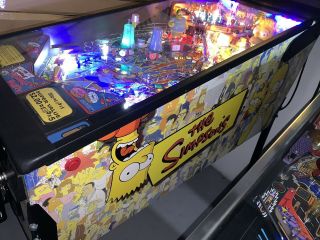 Simpsons Pinball Party Pinball Machine By Stern Coin Op LEDs 5