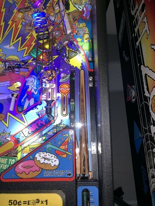 Simpsons Pinball Party Pinball Machine By Stern Coin Op LEDs 7