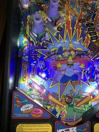 Simpsons Pinball Party Pinball Machine By Stern Coin Op LEDs 9