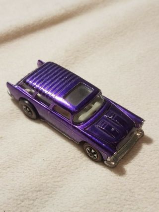 Redline Hot Wheels Classic Nomad Purple W/white Interior.