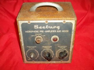 Seeburg Jukebox Rare Pre Amplifier & Mixer Microphone Amp Rare Coin Op