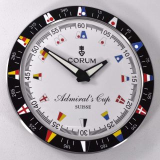 Corum Admirals Cup Horloge Watch Dealers Showroom Wall Clock Display