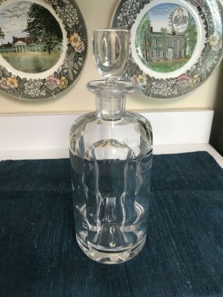 10 3/4 " Orrefors 2508 Crystal Decanter With Stopper