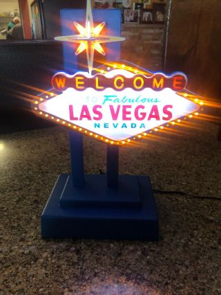 Welcome To Fabulous Las Vegas Nevada Animated Light Up Sign