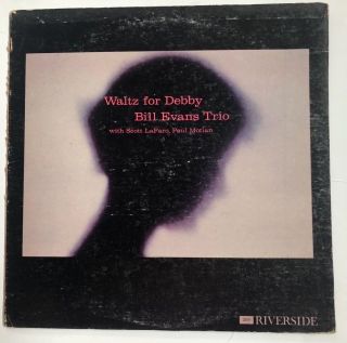 Bill Evans Trio Lp " Waltz For Debby " Riverside - 399 Deep Groove Mono
