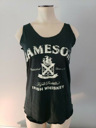 Jameson Irish Whiskey Women’s Green Tank Top Size Large