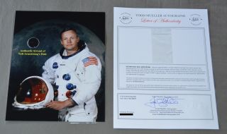 Neil Armstrong Authentic Strand Of Hair,  Signed Todd Mueller Apollo 11 Moon