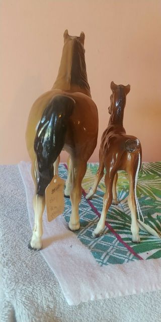 Breyer,  14 Sheba,  and 15 Shah,  bay Proud Arabian Mare and Foal, 11