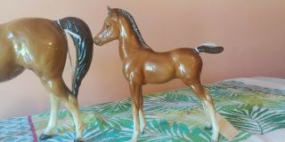 Breyer,  14 Sheba,  and 15 Shah,  bay Proud Arabian Mare and Foal, 9