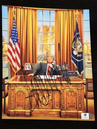 Donald Trump Signed Oval Office Make America Great Again Maga 8x10 Photo Ga Loa