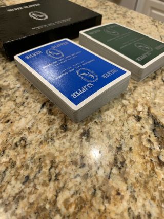 2 Deck Set Silver Slipper Las Vegas Casino Playing Cards - 3